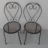 Vintage metal garden chairs