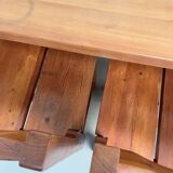 Set of table and 4 chairs, 60s mountain furniture