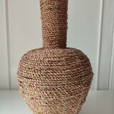 Braided vase in sea rush
