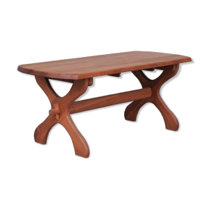 Table à manger hollandaise en bois brutalist x frame