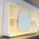 Étagère à miroir J-Paul Emonds-Alt pour Meurop, période space age, vintage 70s