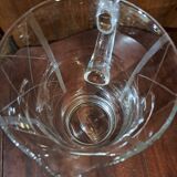 Cut glass pitcher grid 1950s