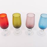 Set of 4 vintage glasses from Andrea Fontebasso, Italy 1980’s