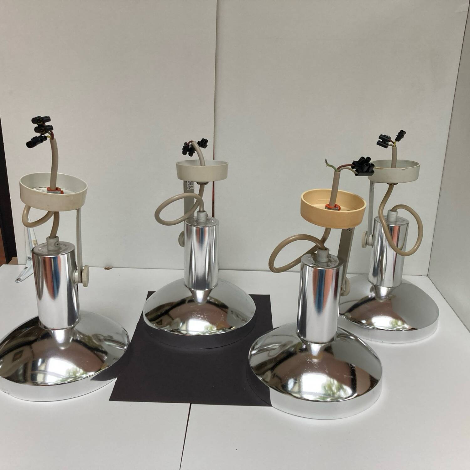 German aluminum wall light CONCORD LIGHTNING MURALE 70’S