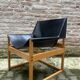 Chaise Canto en cuir sellier Rainer Schell pour Schlapp Vintage