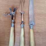 Vintage horn handle leg of lamb service