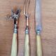 ervice à gigot manche en corne vintage