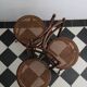 3 chaises bistrot bois courbé, Fischel, fin XIXe - début XXe.