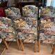 8 chairs and 1 Louis XIII style armchair handmade.