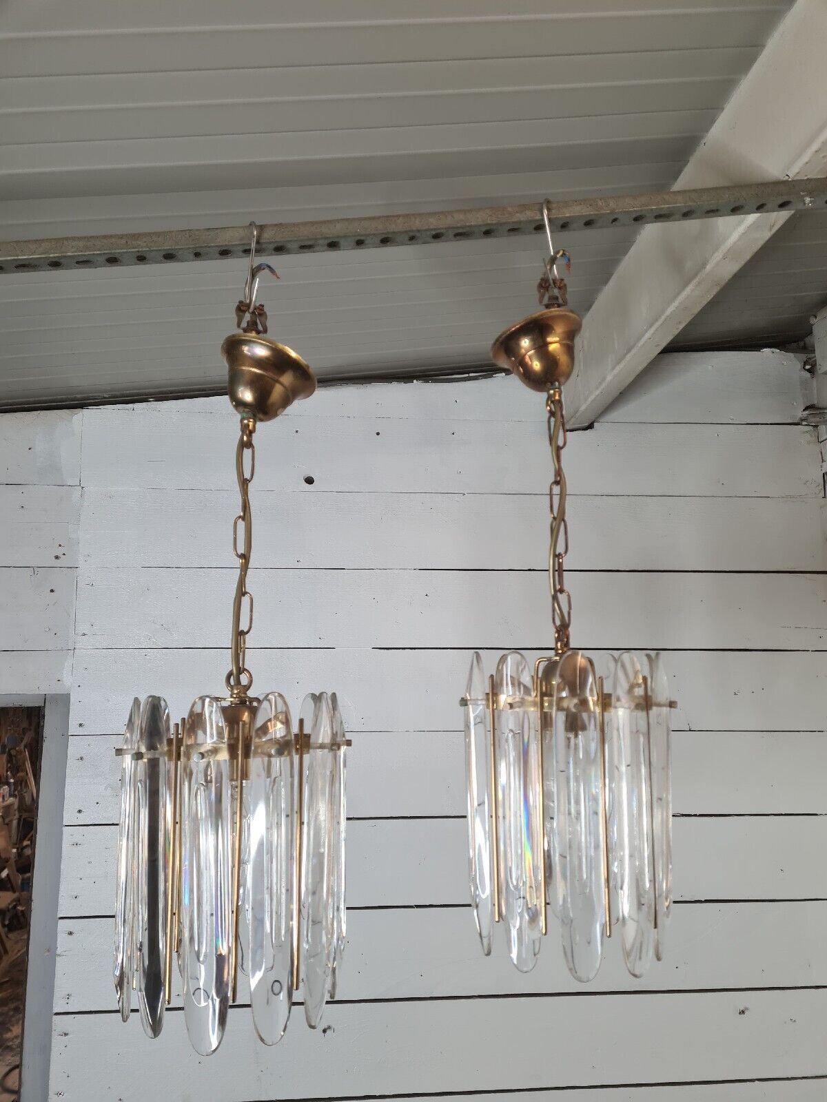 Chandeliers Murano Crystal ceiling lamps from the 70