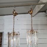 Suspensions en cristal de murano des années 70