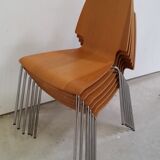 Set of 6 scandinavian chairs