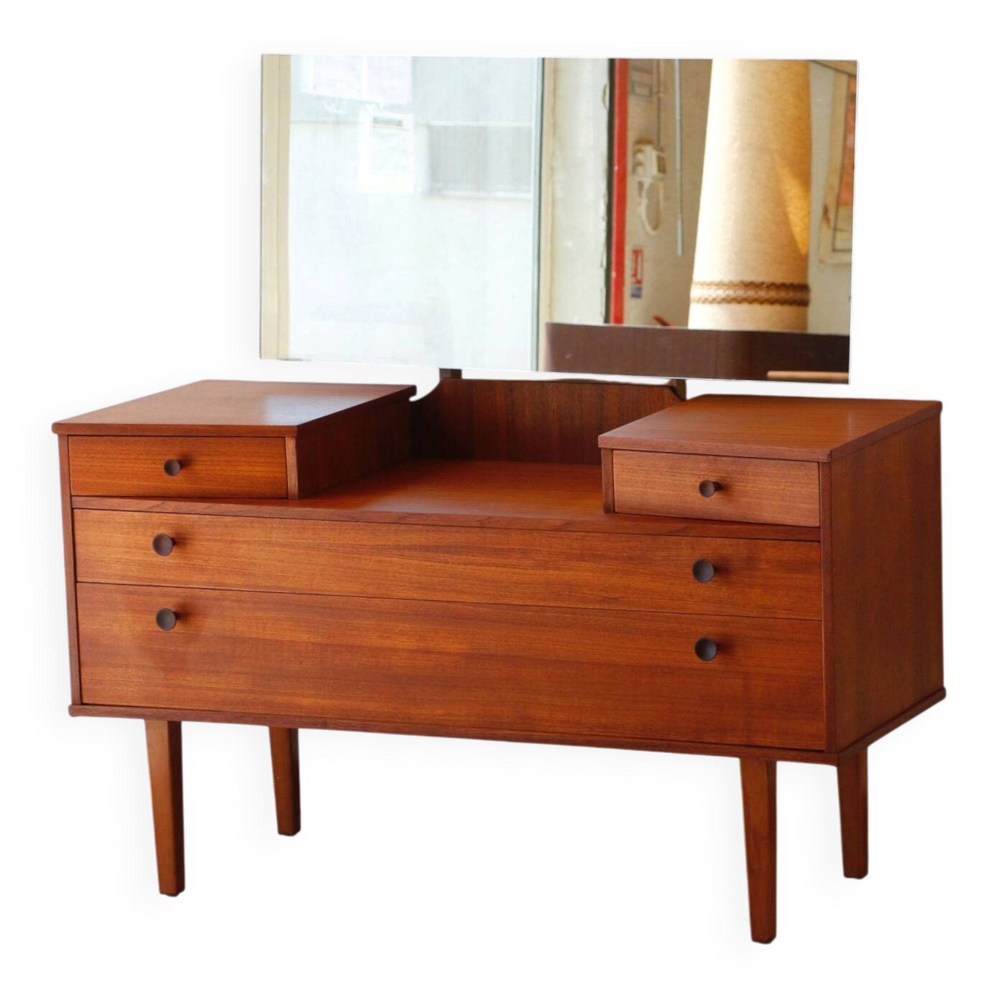 Vintage teak hairdresser Avalon – mid-century Scandinavian design