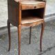 2 Louis XV bedside tables made of curved solid wood with drawers, 1920.
