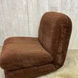 Vintage velvet fireside chair