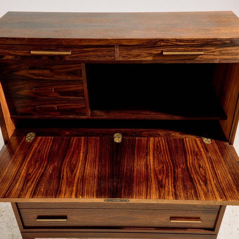 Rosewood Bureau Desk by Gunnar Falsig, 1960s