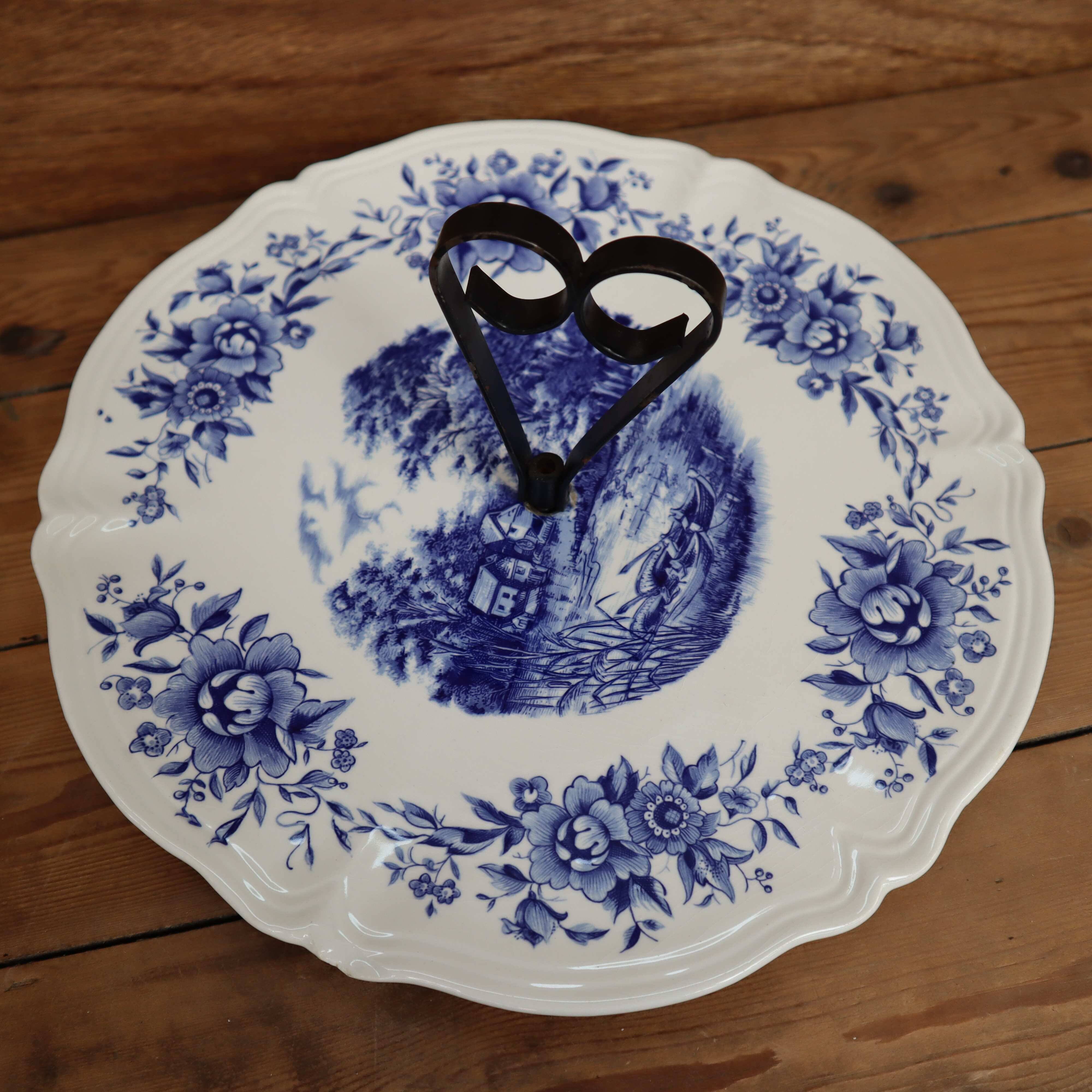 Sarreguemines cheese platter Romantic model