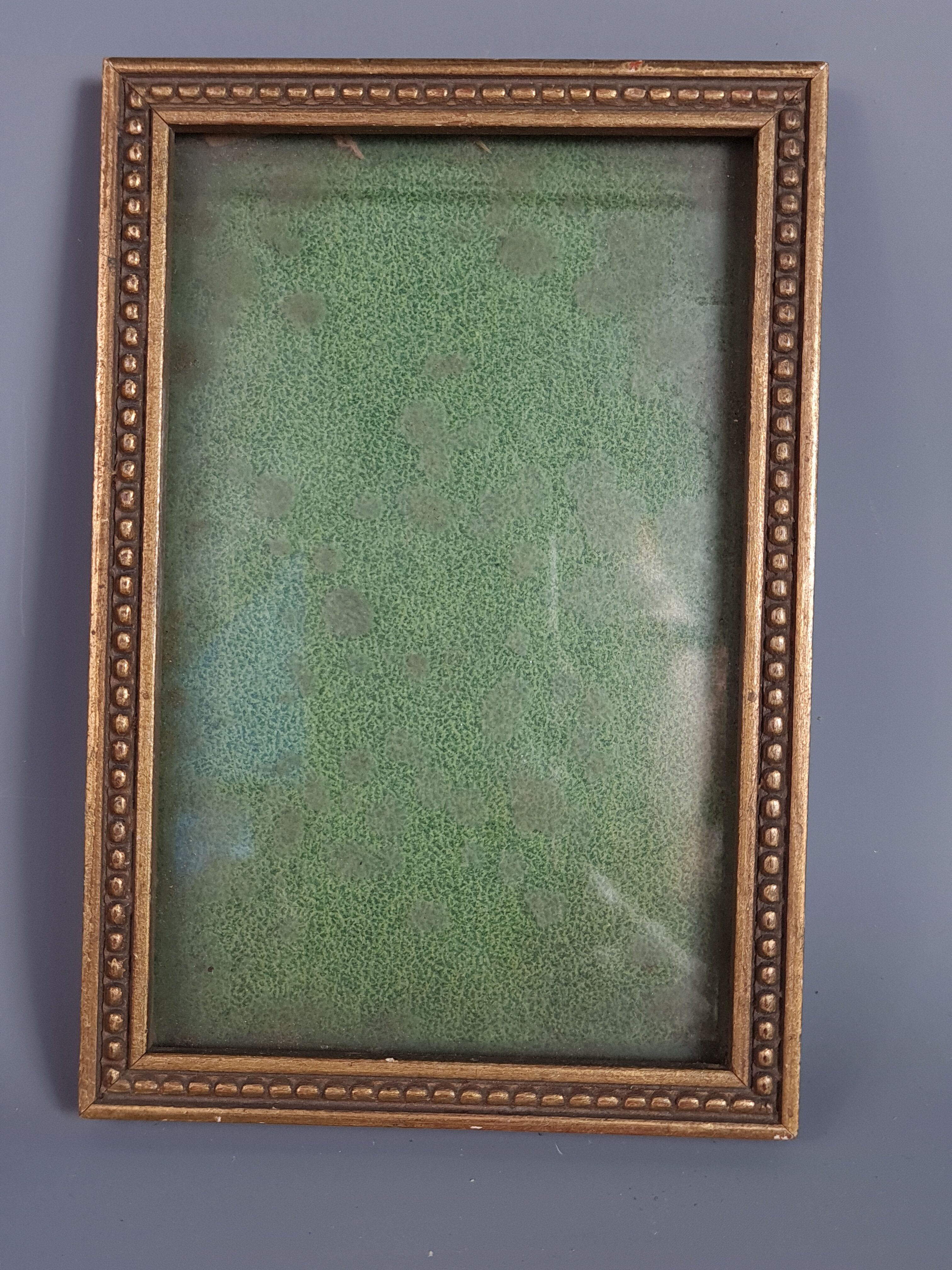 Set of 6 frames old carved wood gilded stucco wood around 1900 & various SB