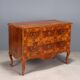 Antique baroque walnut chest of drawers with 2 drawers, 20th century