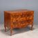 Commode baroque en noyer antique avec 2 tiroirs, 20e siècle