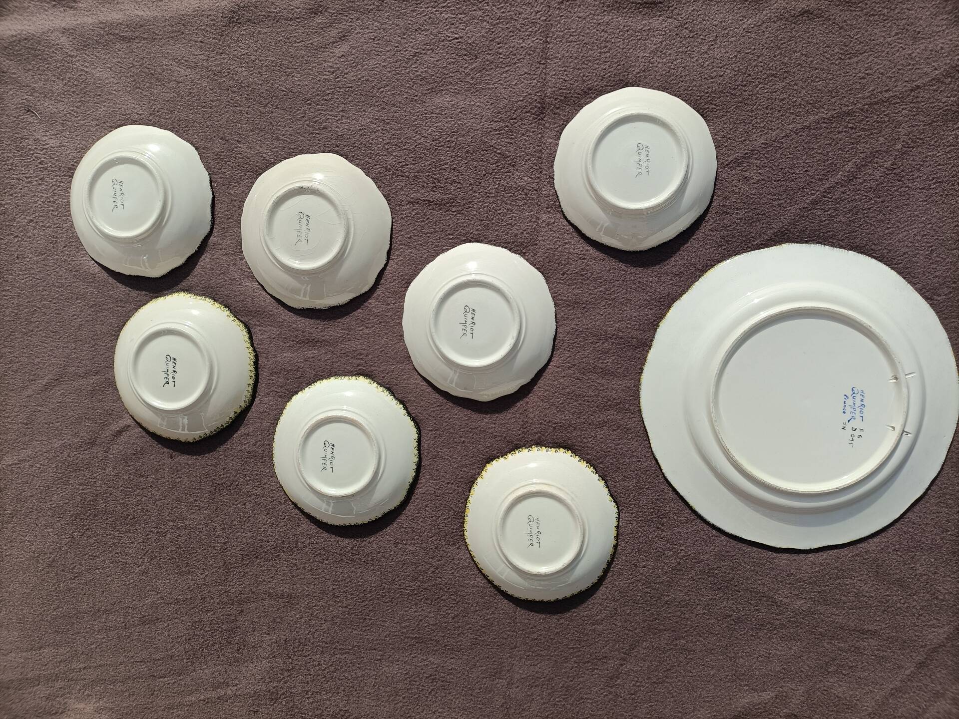 Henriot Quimper bowls