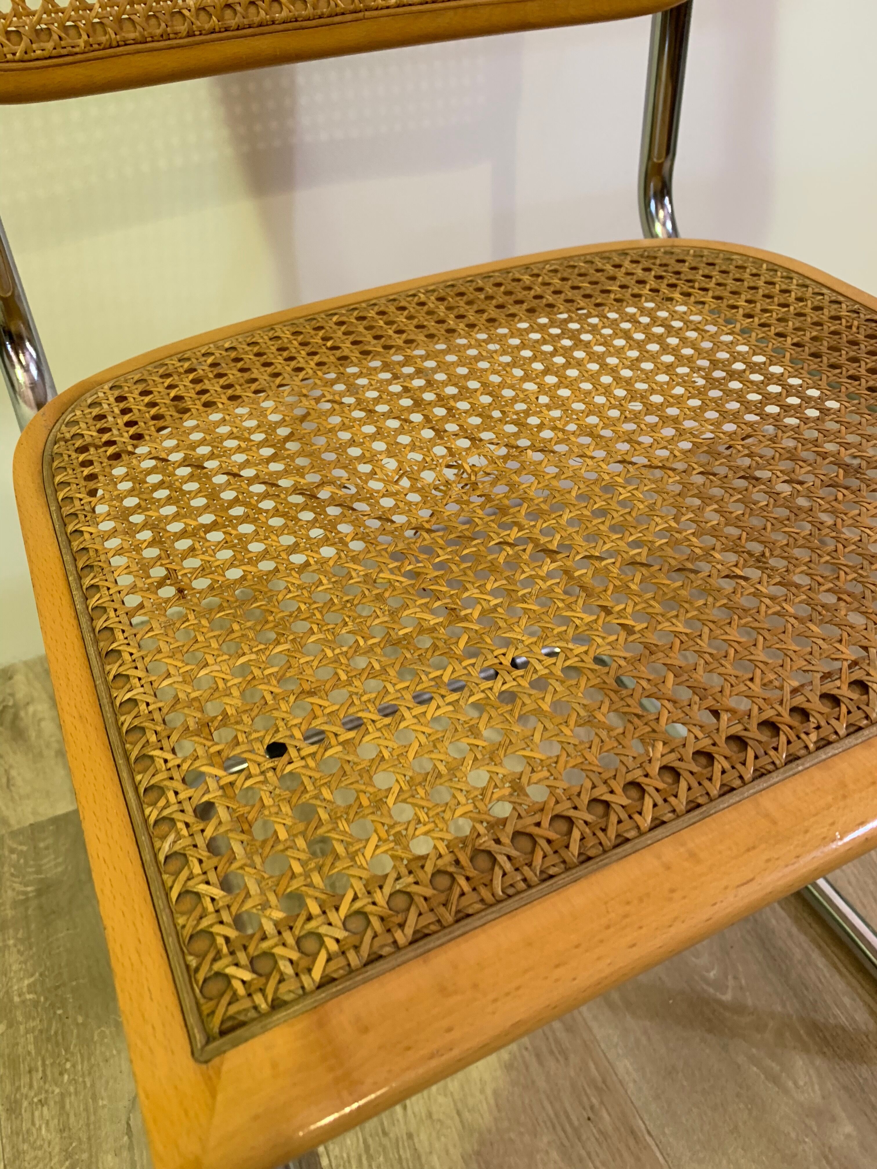 Paire de chaises cesca par Marcel Breuer