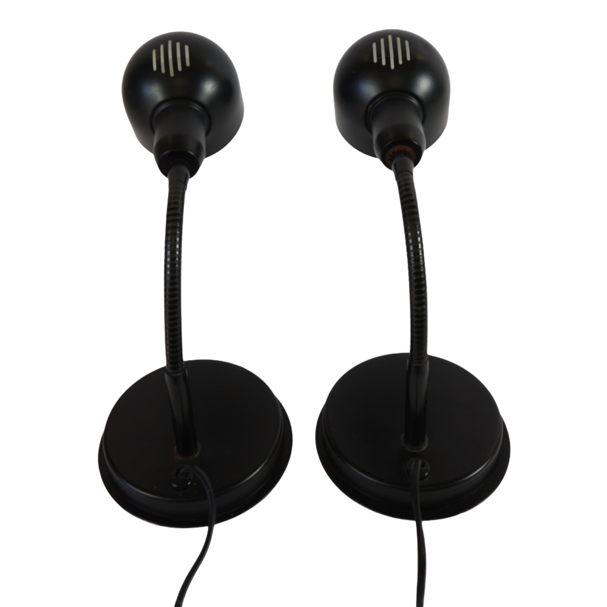 Pair of vintage adjustable bedside lamps, Veneta Lumi