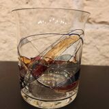 Vintage aperitif service – Cristal de Paris style – 6 glasses + carafe – Ann