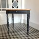 Table d'appoint en bois et noir