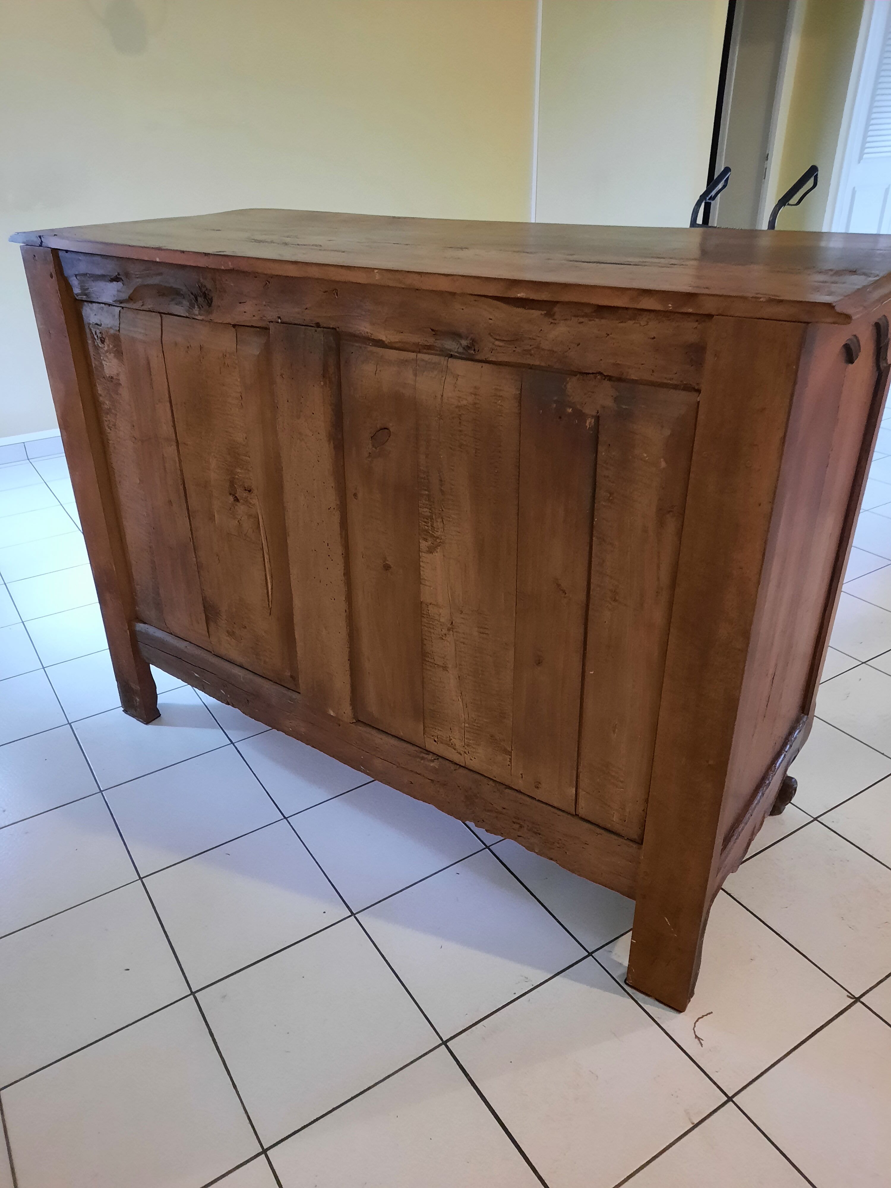 Antique fruitwood sideboard
