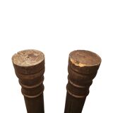 Antique French Oak Columns, from the mid 19th century