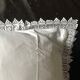 Large old pillowcase lace edges