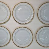12 dessert plates with Limoges gilding “R.Leclair”