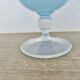Pale blue opaline vase, opalescent glass, 1960s 70s