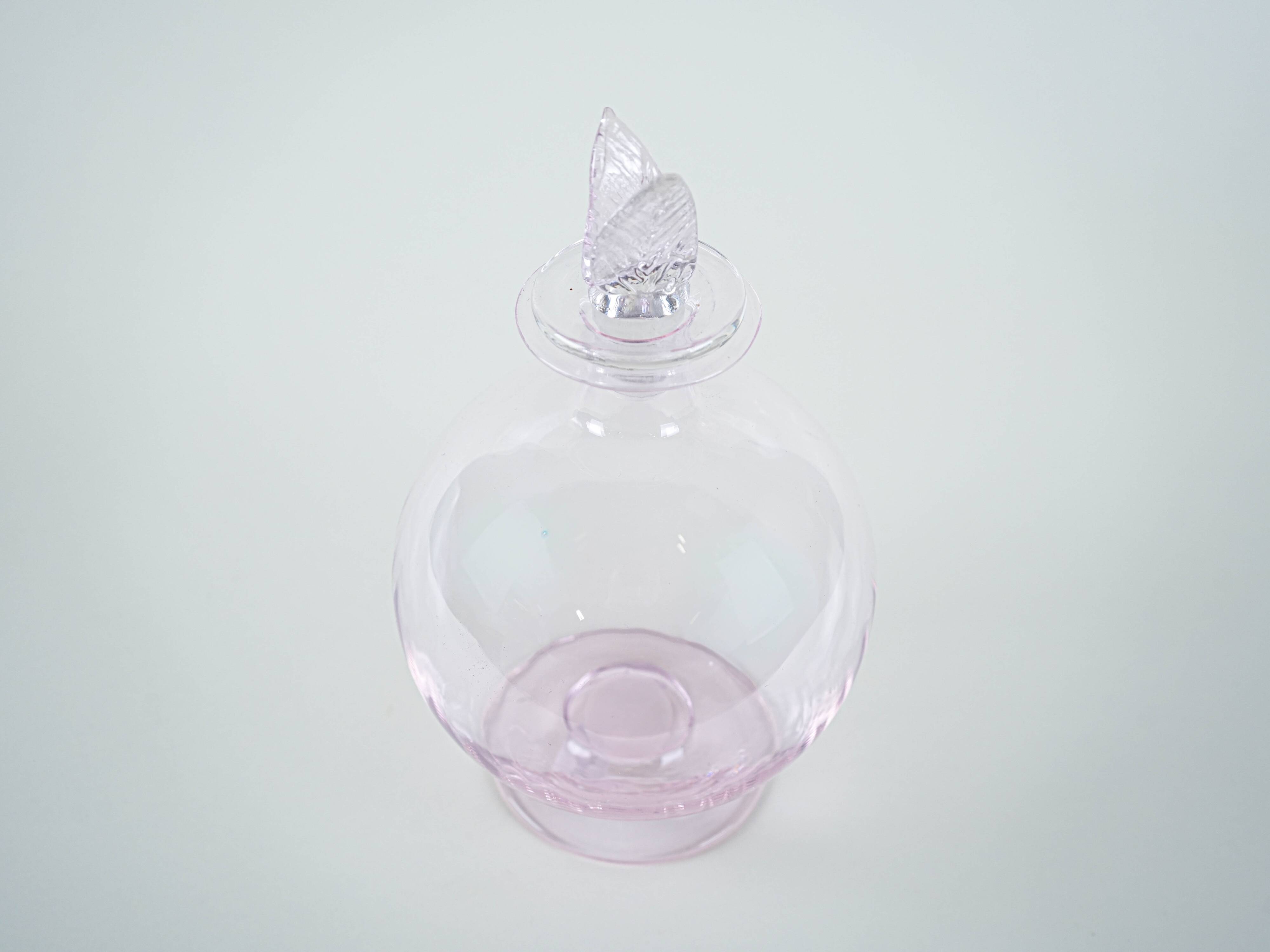 Glass carafe, Italian design, 1970s, manufactured in Italy