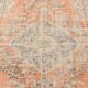 Apricot Tones Pastel Handwoven Turkish Vintage Carpet Rug, 177x273 Cm