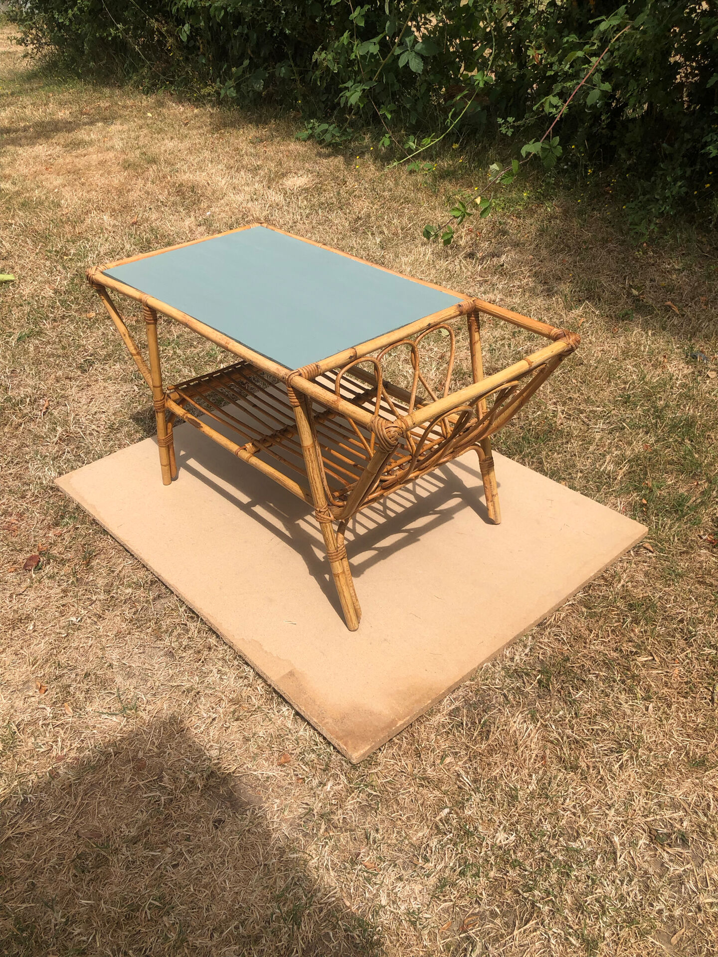 Rattan coffee table