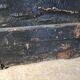 Black ancient travel trunk, 19th