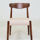 Set of two dining chairs in Scandinavian design.