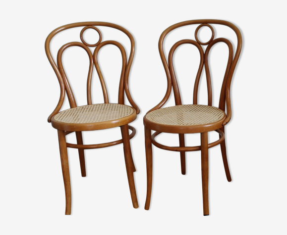 2 chaises bistrot Kohn estampillées ça 1870