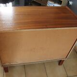 Dresser varnished vintage drawers inclined 1967
