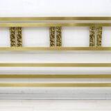 Mid-Century Modern Italian Gold Brass and Bronze Double Beb, 1970