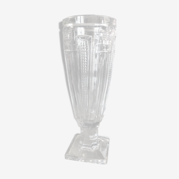 30s diamond tip crystal vase