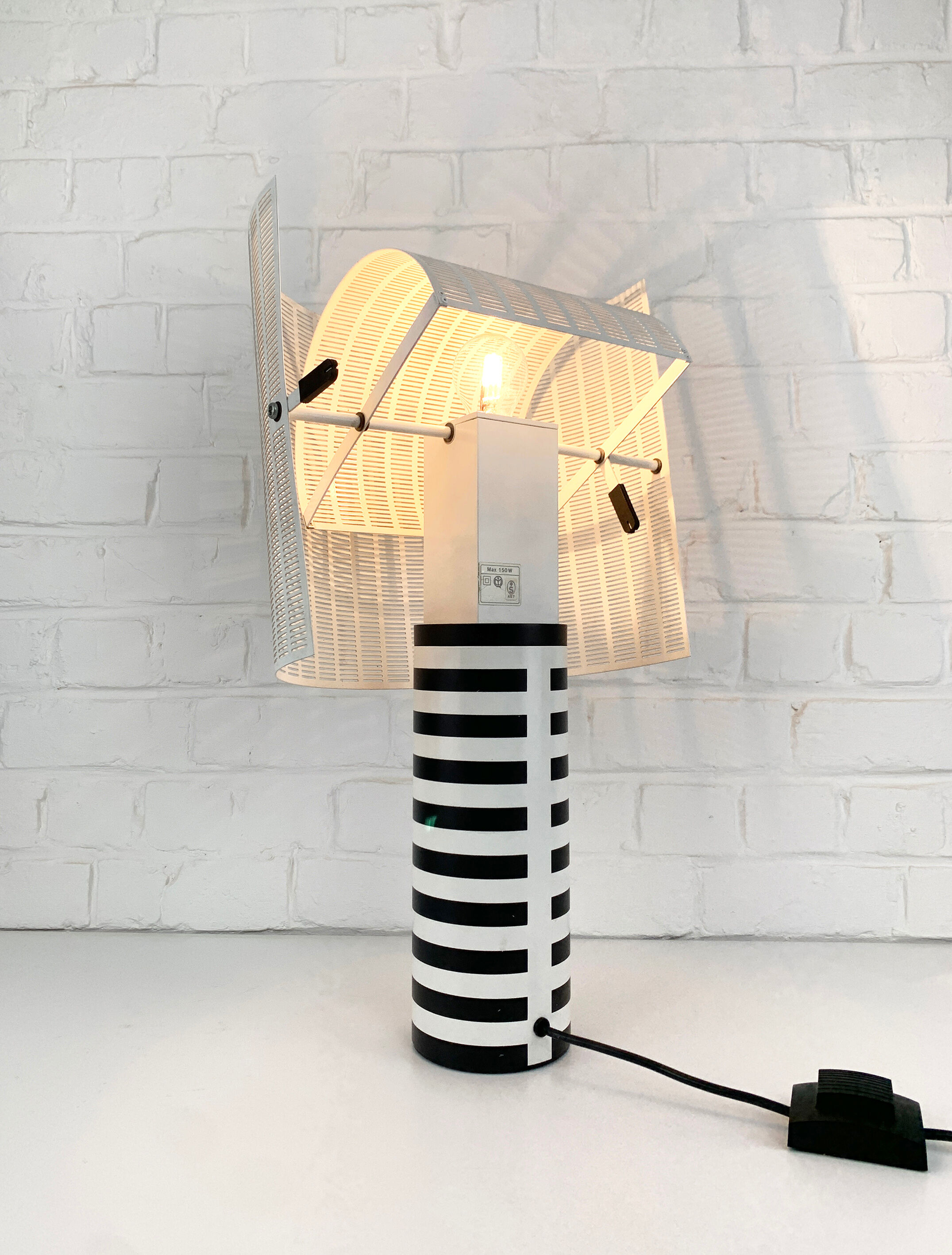 Postmodern table lamp Shogun Design Mario Botta for Artemide, 1980