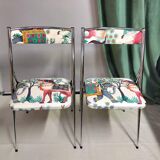 Vintage chrome folding chair