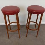 Paire de tabourets de bar vintage