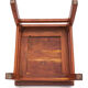 Set of 4 chairs in solid mahogany, vintage Art Nouveau, 1900