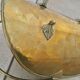 Log holder basket for brass fireplace