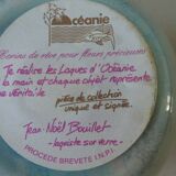 Pair of lacquered glass ball vases by Jean Noel Bouillet, 60/70