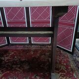 Solid pine bistro table with sanded top, 50s